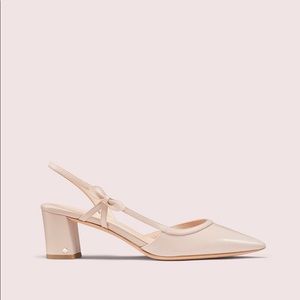 Kate Spade Midge Bow Pumps - Pale Vellum